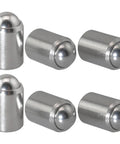 Top Tier 304 Stainless Steel Ball Head Spring Plungers Set Of Six; heavy-duty locating pins for furniture and shop use.