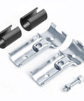 Ten Sets T Pipe Clamp Connectors Tee Clamps for 3/4 Inch EMT Conduit Direct Fit, Bolts and Nuts Included, Low Carbon Steel, Electro Galvanized Finish