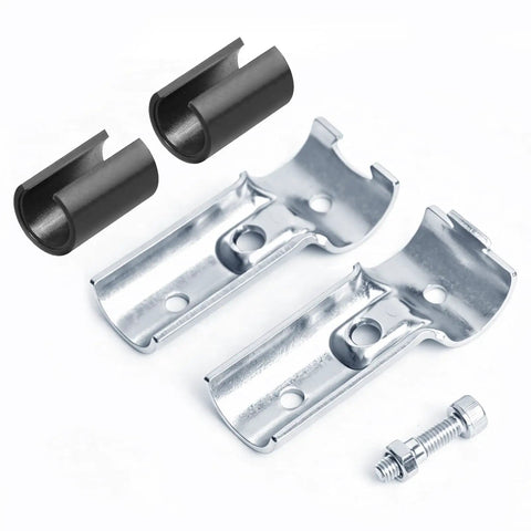 Ten Sets T Pipe Clamp Connectors Tee Clamps for 3/4 Inch EMT Conduit Direct Fit, Bolts and Nuts Included, Low Carbon Steel, Electro Galvanized Finish