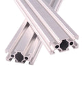 European 2040 Aluminum Extrusion T Slot Profile 800 mm Linear Rail Kit showing two silver anodized profile bars.