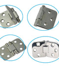 Built Tough Marine Grade 316 Stainless Steel Self Supporting Folding Table Hinges Heavy Duty Furniture Hardware Set with various angles.