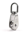 M20 Stainless Steel Single Pulley Block Heavy Duty Rigging Hardware With 20mm Wheel For Wire Rope Lifting 75kg Capacity Fixed Swivel Pulley For Rugged Industrial Use stainless steel 20mm pulley block