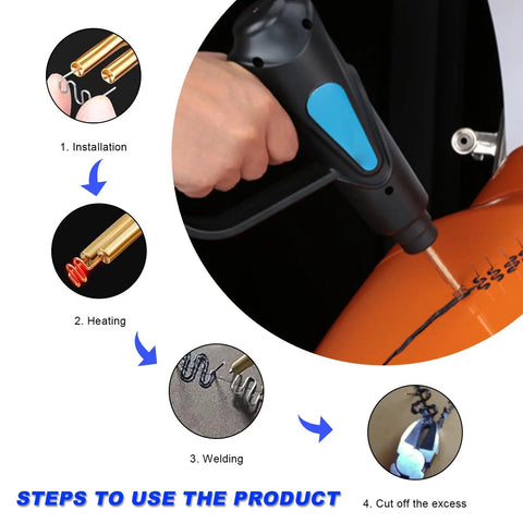 Step-by-step guide using Hot Staples Welding Rods Kit, 1000 Pcs Wave-Style Staples for Plastic Repair, 0.6mm and 0.8mm Widths