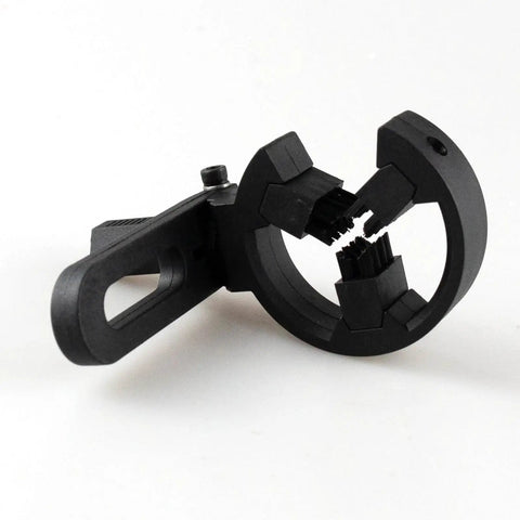 Whisker Brush Biscuit Arrow Rest for Compound Bows with adjustable dual coil emitters shown on white background
