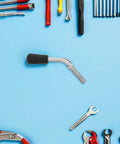 Solid As A Rock M12x40 Workbench Locking Screw Metal Threaded Handwheel for Drill Press, surrounded by various tools.