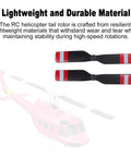 Tail Rotor Set For RC Era C032 UH 1 Helicopter Beefed Up For Stable Tail Control Lightweight Durable Spare Parts