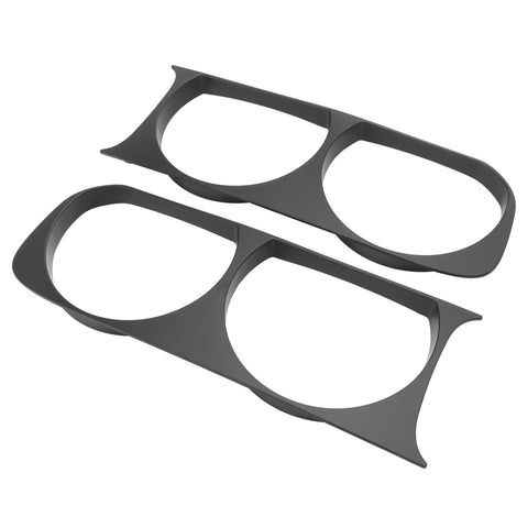 Dodge Challenger Headlight Bezel Replacement Driver and Passenger Side ABS Plastic Painted Trim Ring Set For 2008 2014 CH2510100 CH2511100