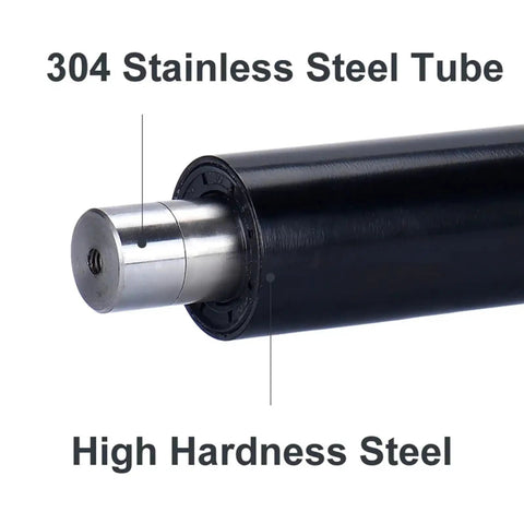 Heavy Hitter Electric Linear Actuator DC 12V showing 304 stainless steel tube and high hardness steel construction.