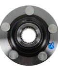 Front view of Front Passenger Side Wheel Bearing And Hub Kit For Subaru Baja 2003 To 2006, Forester 1999 To 2008, Impreza 1993 To 2007.