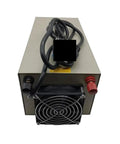 Beefy 2000W Adjustable DC Switching Bench Power Supply With High Precision 4-Digit LED Display, 24V-600V Output, Current 0-4A, Rock-Solid Stability, Low Ripple, And Fast Response, Fine Sensitivity Control, Ideal For Lab, DIY, And Pro Electronics, rear view with cooling fan and cables