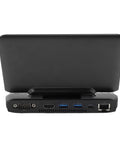 Back view of Tough As Nails Rugged 6 Inch Industrial Laptop With N4120 Quad Core Processor RS232 Serial Port Gorilla Glass 4 Screen.