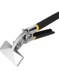 Durable Alloy Steel Hand Seamer for Metalworking with 80mm bent jaw, rubber grips, multifunctional straight jaw bender