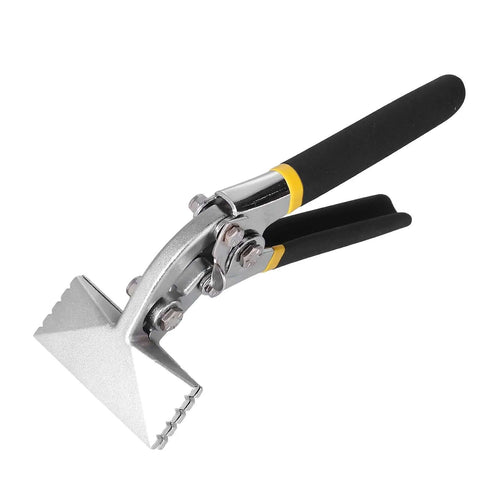 Durable Alloy Steel Hand Seamer for Metalworking with 80mm bent jaw, rubber grips, multifunctional straight jaw bender