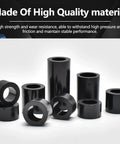 Nylon Spacer Assortment Kit For Circuit Boards Non Threaded Black Standoff Washers With 7mm Outer Diameter And 3 4 5mm Inner Diameters.