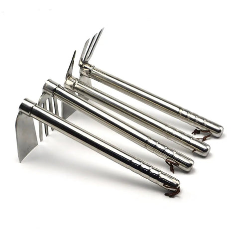 Heavy Duty Garden Hoe Stainless Steel Double Use Tool For Weeding And Planting Lightweight Yard Buddy Four Tools