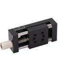 Manual Fine Tune Linear Stage Actuator featuring buttery smooth sliding table, aluminum construction for precision optical work.