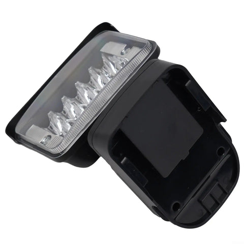 18V Cordless LED Work Light 30W High Lumen Floodlight with zinc alloy lamp head and ABS+PC housing, showcasing LED chips.