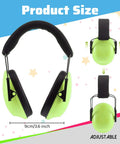 12 Pack Kids And Adults Earmuffs For Noise Canceling 27 Decibels Ear Protection, lime green, adjustable size