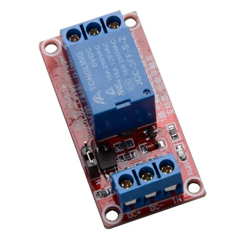 Four Pack 5V 1 Channel Relay Module Shield With Optocoupler, High And Low Level Trigger, Plug And Play DIY Friendly For Microcontrollers