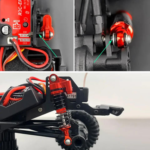 53mm Oil Shock Absorber Beefed Up Upgrade for Redcat Ascent One Eighteenth Scale and TRX4M RC Crawlers Rugged Aluminum