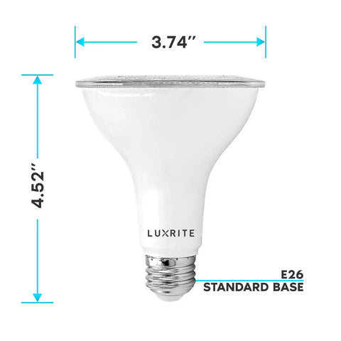 Heavy Duty Led Par30 Flood Light Bulbs 75 Watt Equivalent 2700K Warm White Wet Rated Indoor Outdoor Spotlight Four Pack Solid Build Plug And Play Delivers Smooth Illumination With No Sweat Or Hassle