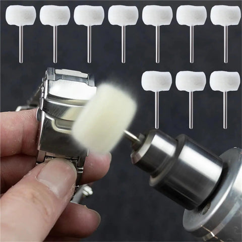 Mini Felt Polishing Brush Wheel Set With 60 Pieces 3mm Shank For Rotary Tools Drills And Pneumatic Polishers Pro Grade Jade Buffing Wheels