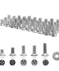 30 Piece Monitor Mounting Hardware Kit With Assorted M4 Screws Flat Head And Washers Including M4x6mm M4x8mm M4x10mm M4x12mm For Wall Mounts