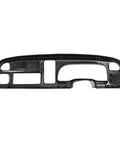 ECOTRIC dashboard bezel cover for 1998–2002 Dodge Ram; black plastic with vent openings (front view).