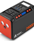 Beast Portable 88.8Wh Power Station With 110V AC Outlet And Lithium Battery, dual outlets, compact design, side view