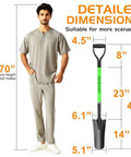 Spade Shovel For Transplanting And Digging In Tight Spaces 45 Inch Steel D Grip Spade With Fiberglass Handle dimensions chart
