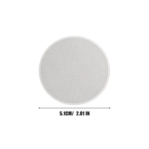 Hella Smooth Reusable Stainless Steel Coffee Filter Fine Mesh 51Mm for AeroPress, featuring a dense perforated design.