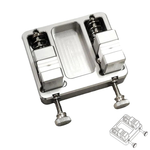 Beefy Heavy Duty Soldering Clamp Station With Adjustable Aluminum Workbench Fixture And Heat Resistant Ceramic Jaw