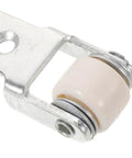 Close-up of a Heavy Duty Nylon Sliding Door Roller with a one-inch white pulley for cabinet use.