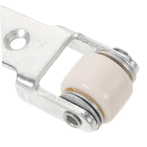 Close-up of a Heavy Duty Nylon Sliding Door Roller with a one-inch white pulley for cabinet use.