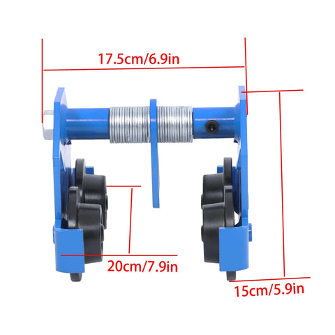 I-Beam Trolley 1100 Pound Capacity With Double Wheel Track Roller For I-Beam Flange Width 55 To 200 Millimeter Alloy Steel Construction