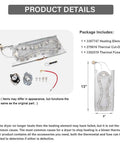 All In One Dryer Heating Element Kit With Thermostat Cutoff And Thermal Fuse Replacement 13x5 inch package details shown