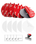 Heavy Duty 3M VHB Dash Cam Adhesive Pads With Electrostatic Film That Stays Put, Heat Resistant 2.15 Inch Round Double Sided Mounts