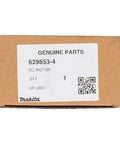 Straight Swap Dc Motor Replacement Part 629853 4 box with identification label for Makita OEM motor replacement.