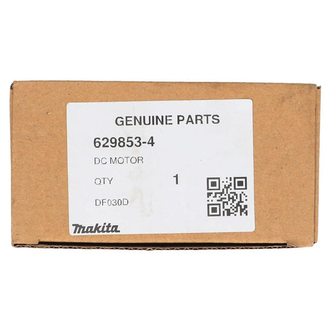 Straight Swap Dc Motor Replacement Part 629853 4 box with identification label for Makita OEM motor replacement.