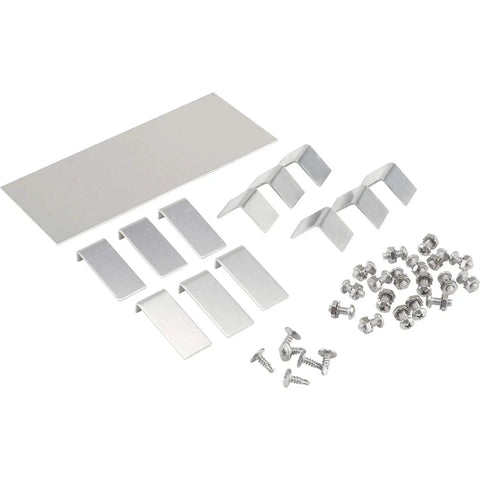 31 Inch Radiator Universal Aluminum Fan Shroud Kit With Adjustable 15-20 Inch Collar installation hardware components