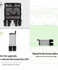 Comparison of old and new Heavy Duty Collapsible Folding Wagon With Integrated Aluminum Table All Terrain Beach Cart With Open Tailgate