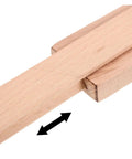 Close view of Full Extension Drawer Slides in Solid Wood with Bottom Mount Glides, showing extension motion indication.
