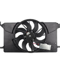 Solid Engine Radiator Cooling Fan Assembly With Integrated Shroud And Smooth Brushless Motor Direct Swap Replacement Fits 2012 Through 2018 Ford Focus BeV 2.0 Liter L4 Engine Oem Matched For Quick Bolt Up Install.