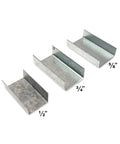 Open Strapping Seals For Five Eighths Inch Straps, Snap On, Beefy Heavy Duty Galvanized Steel, High Strength Carbonized Seals, 5/8 inch size