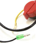 Red On Off Engine Stop Switch 0G9911 for generator GP5500 and clones, showing 3-wire design with connectors and red knob