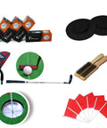 Indoor Golf Putt Practice Mat Set With Automatic Ball Returner Realistic 4cm Artificial Turf For Home Use Putter Pad Kit accessories