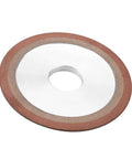 Tough Resin Grinding Wheel With Durable Abrasive Cup Design Perfect For Sharpening Alloy Blades And Tungsten Steel Tools For Smooth Polishing And High Efficiency Metal Work Without Tremors Or Chipping, showcasing a round abrasive wheel.