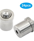 Heavy Duty Stainless Steel Ball Spring Plungers Packing Dead Tight Grip For Precision Machinery Adjustments 4mm By 5mm Specs, 24pcs set.