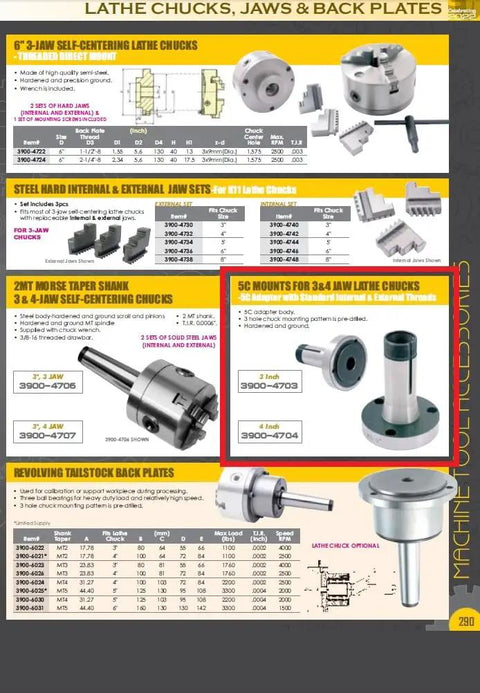 Diagram and product image of 4 Inch 5C Mount For 3 And 4 Jaw Self Centering Lathe Chucks Hardened And Ground With Pre Drilled 3 Hole Mount Pattern And Standard Internal External Threads For Quick And Precise Gripping And Mounting