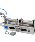 Heavy Duty Pneumatic Liquid Filling Machine Single Head Automatic Bottle Filler Hella Precise For 500 To 3500 Milliliter Containers, stainless steel frame